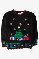 Kids Black Ugly Christmas Pullover 63886