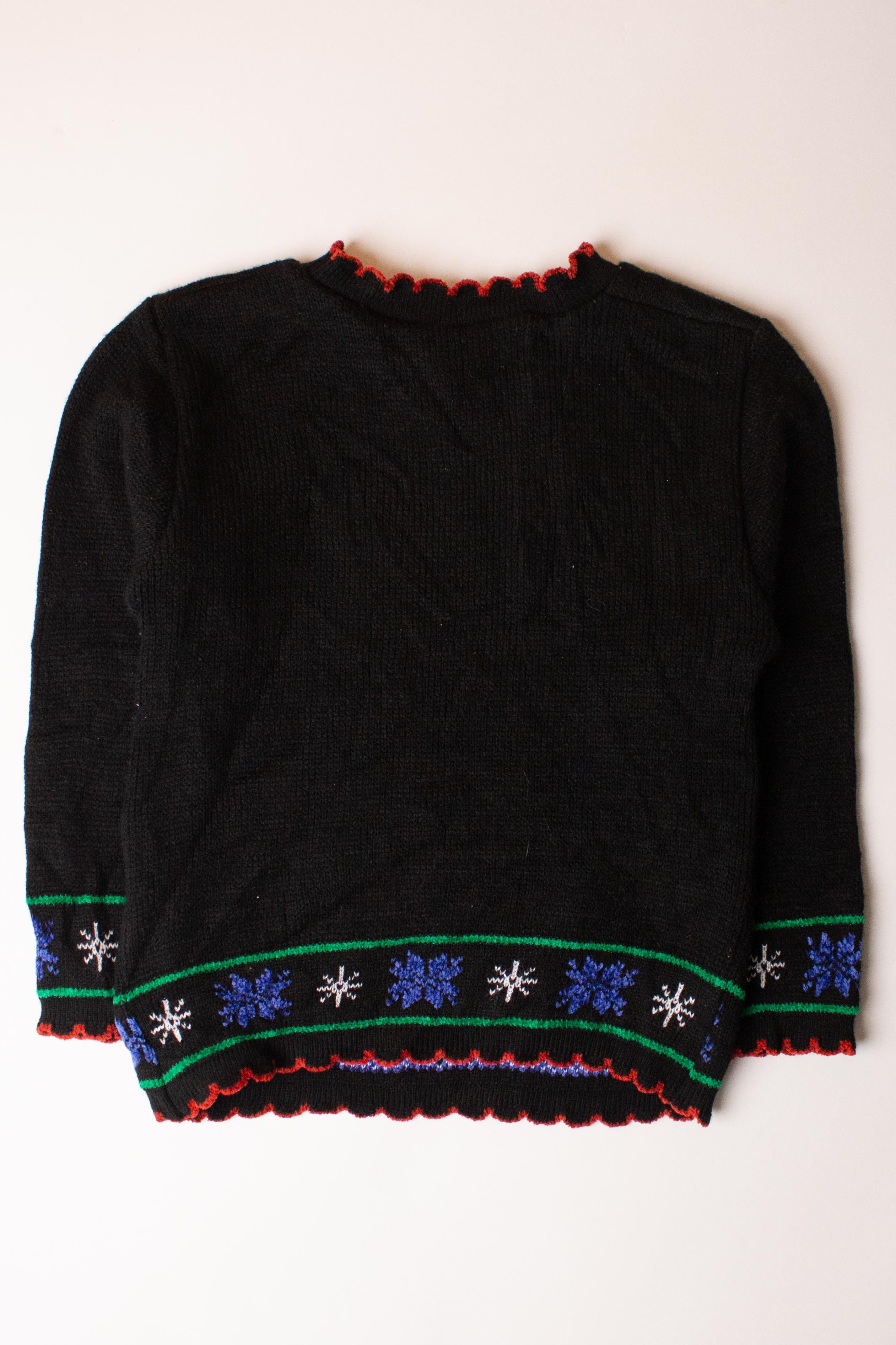 Kids Black Ugly Christmas Pullover 63886