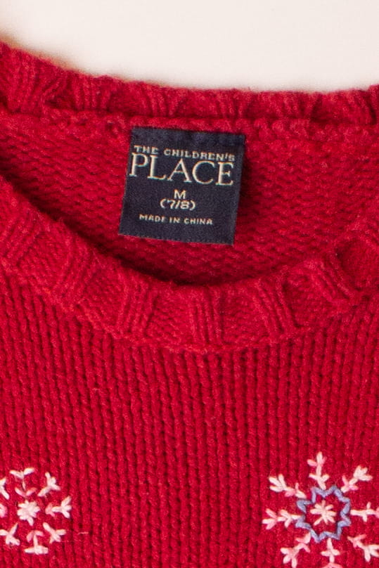 Kids Red Ugly Christmas Pullover 63890