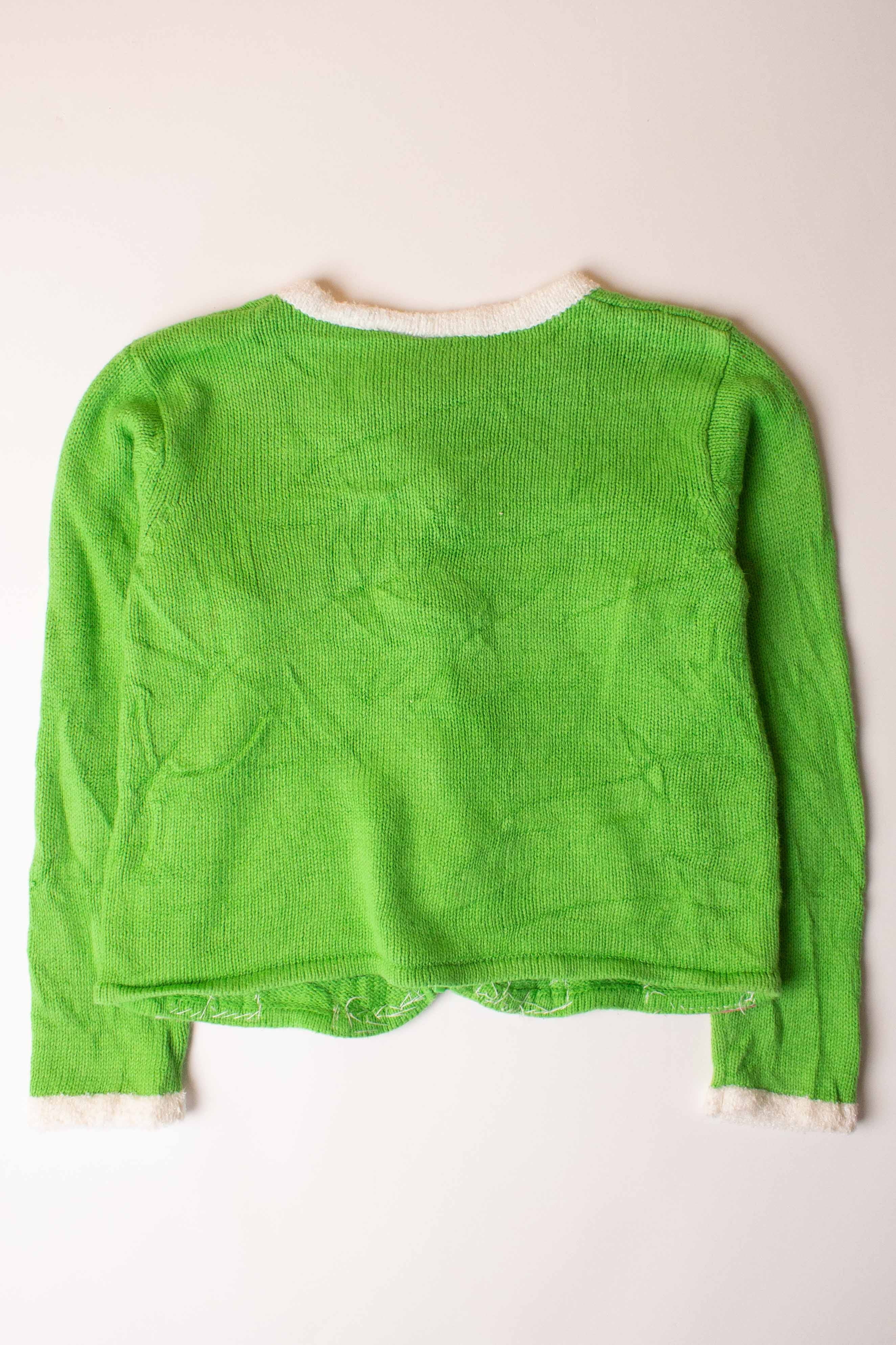 Kids Green Ugly Christmas Cardigan 63892