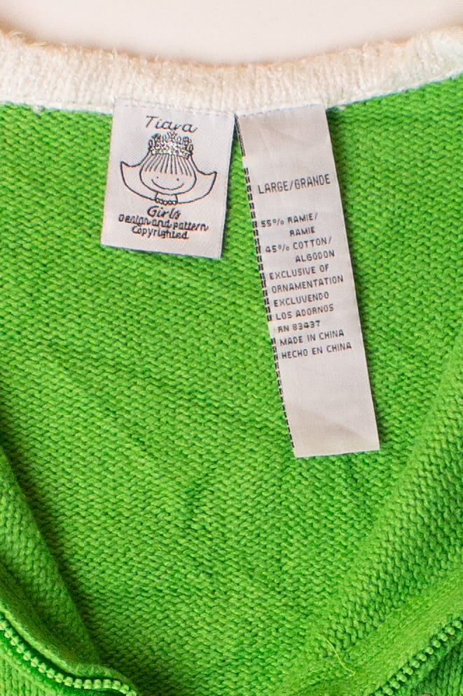 Kids Green Ugly Christmas Cardigan 63892