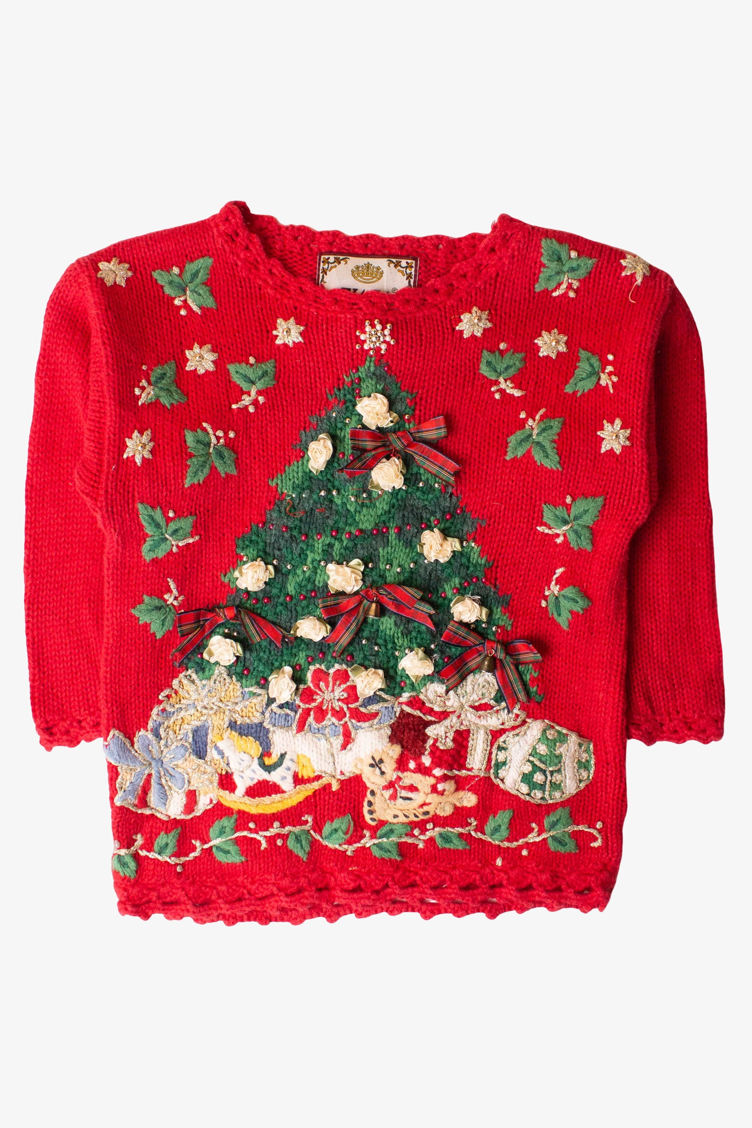 Kids Red Ugly Christmas Pullover 63896