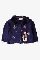 Kids Blue Ugly Christmas Cardigan 63898