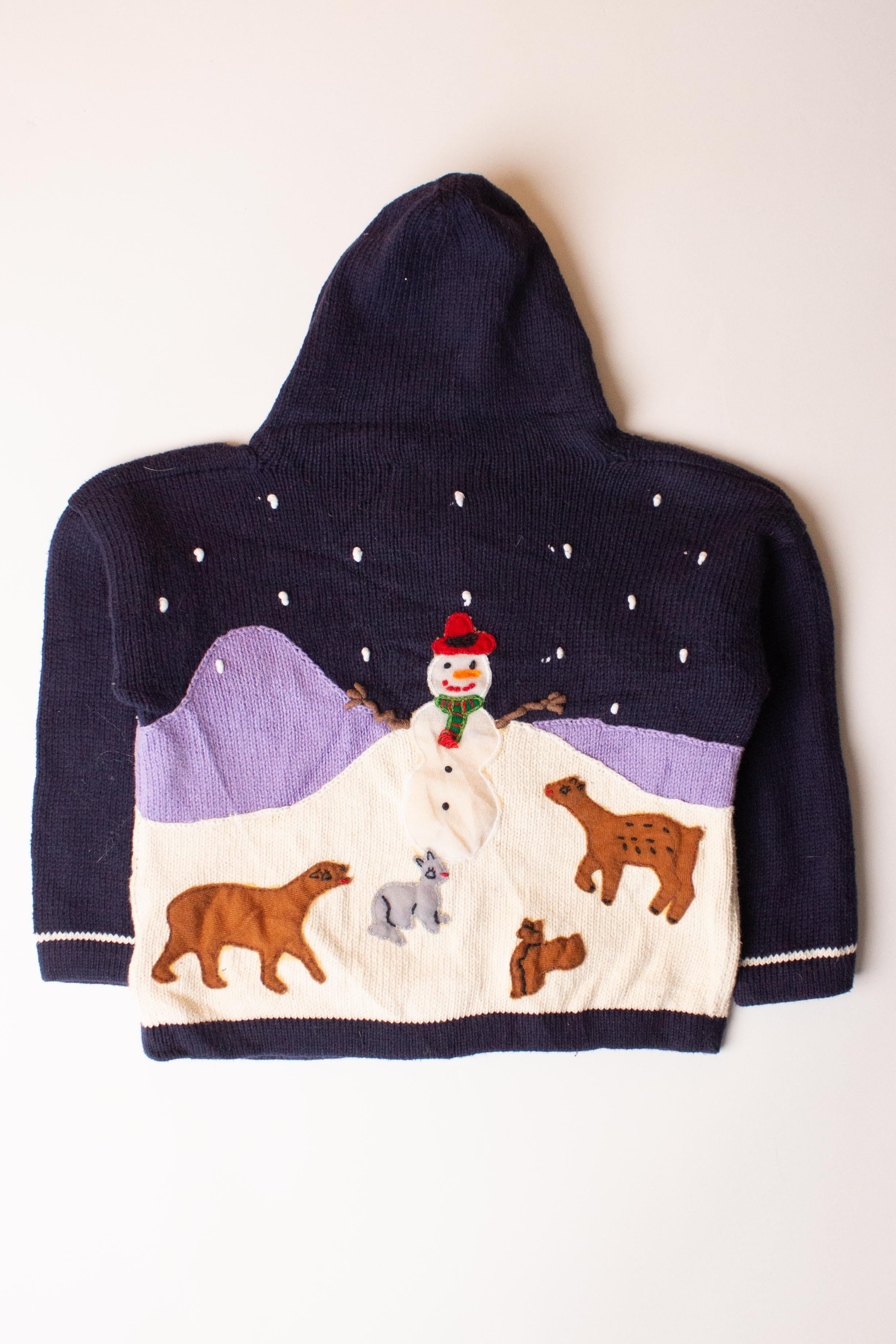 Kids Blue Ugly Christmas Cardigan 63902