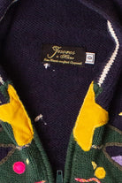 Kids Blue Ugly Christmas Cardigan 63902