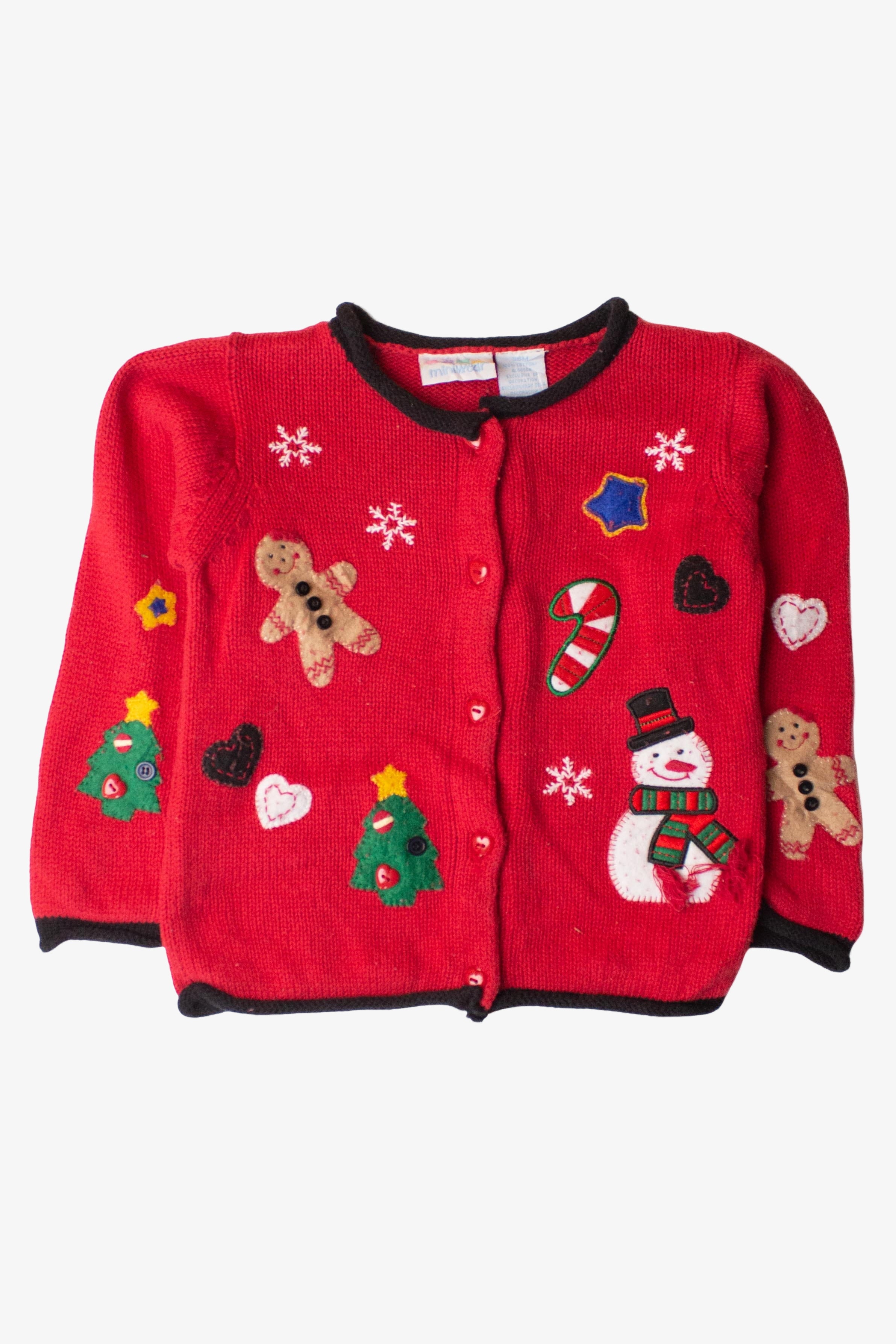 Kids Red Ugly Christmas Cardigan 63905