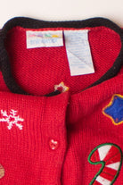 Kids Red Ugly Christmas Cardigan 63905