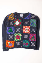 Kids Blue Ugly Christmas Cardigan 63906