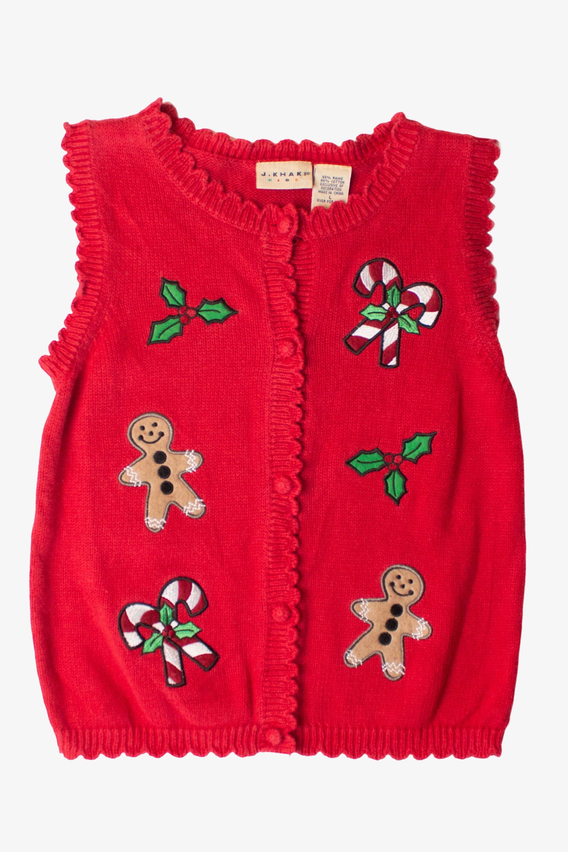 Kids Red Ugly Christmas Vest 63910