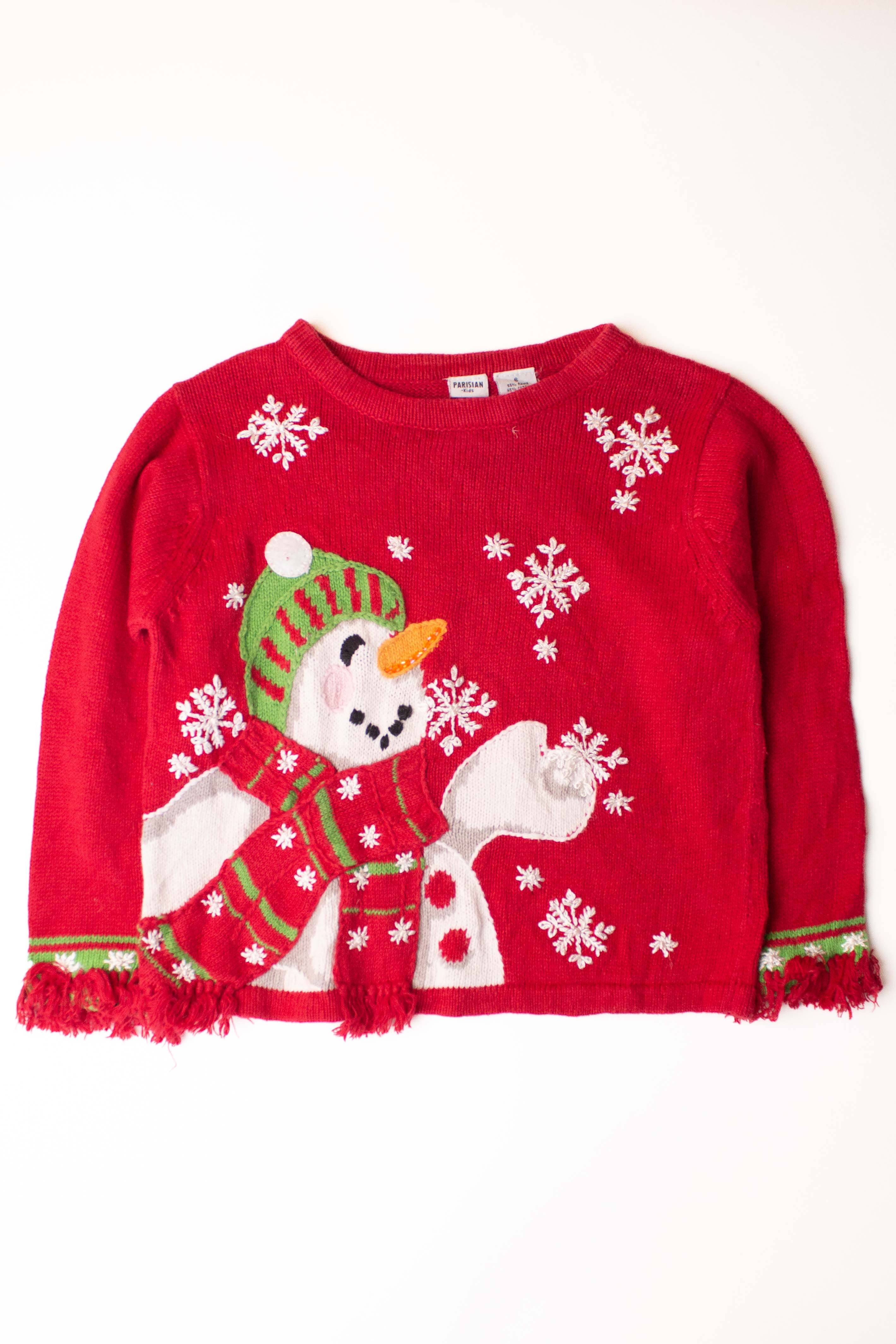 Kids Red Ugly Christmas Pullover 63912