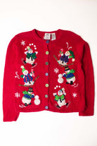 Kids Red Ugly Christmas Cardigan 63913