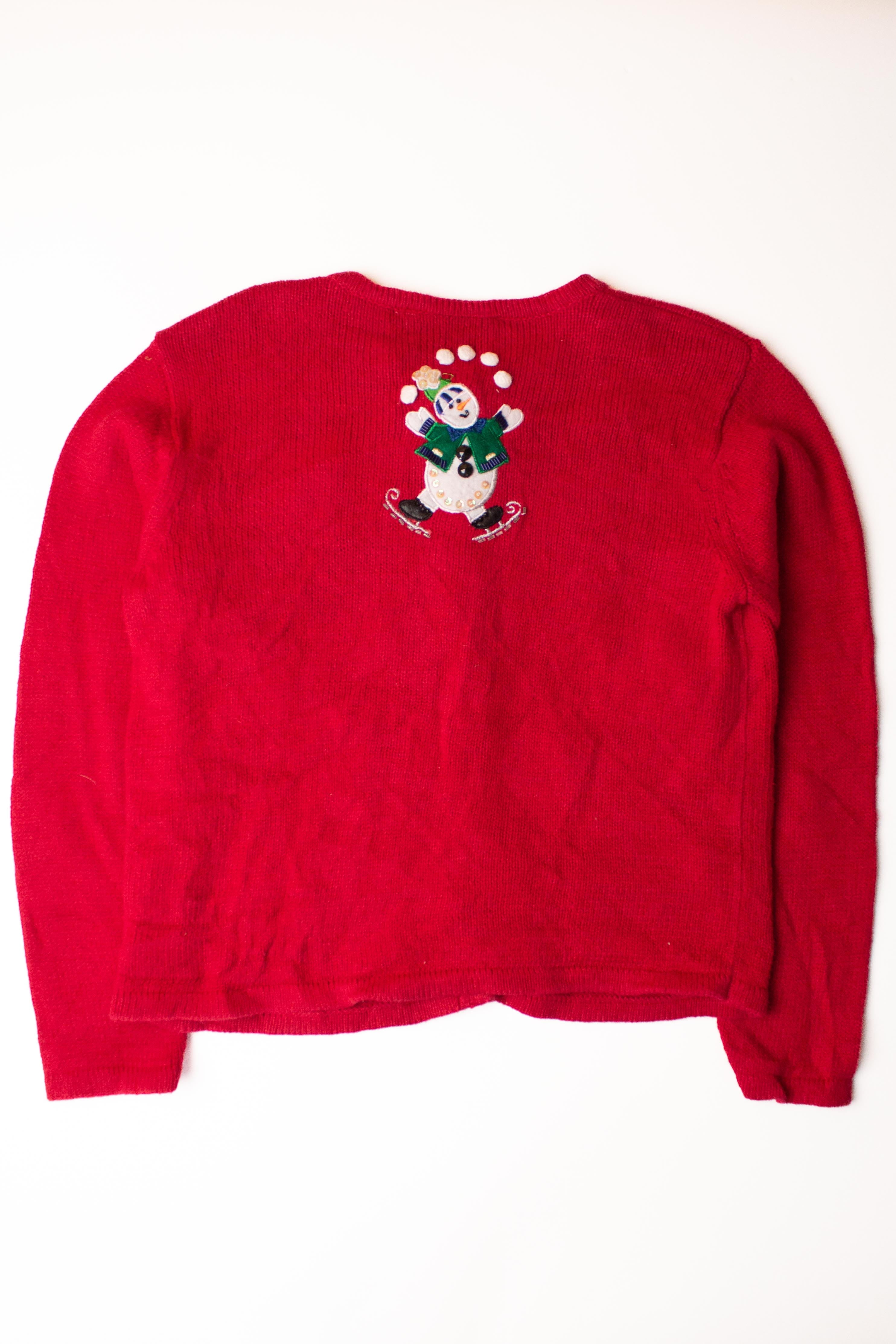 Kids Red Ugly Christmas Cardigan 63913