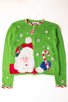 Kids Green Ugly Christmas Cardigan 63915
