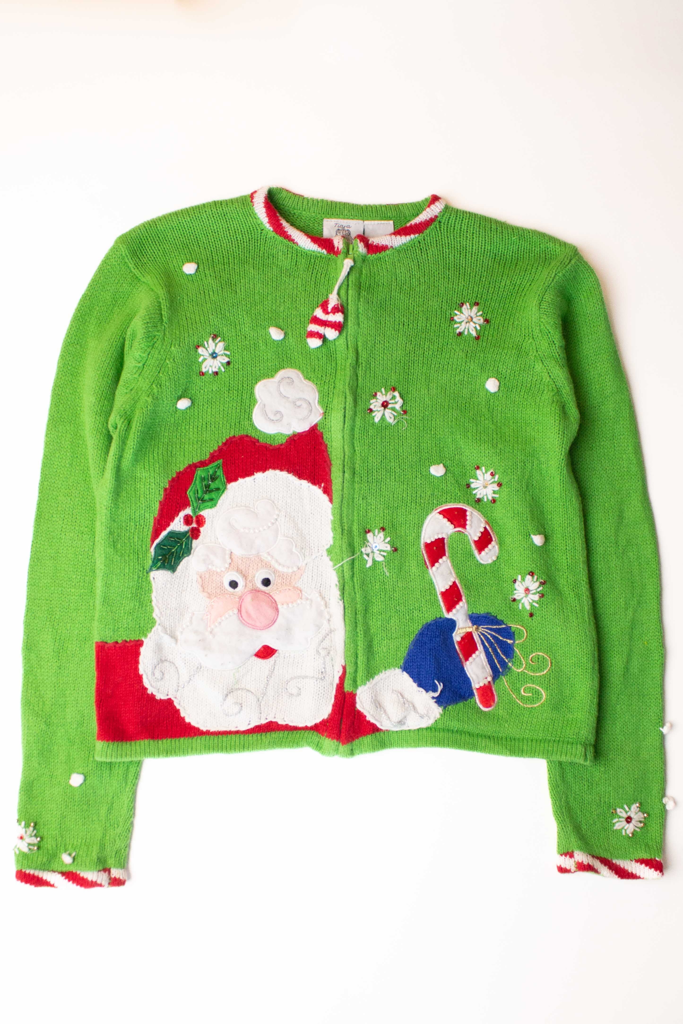Kids Green Ugly Christmas Cardigan 63915
