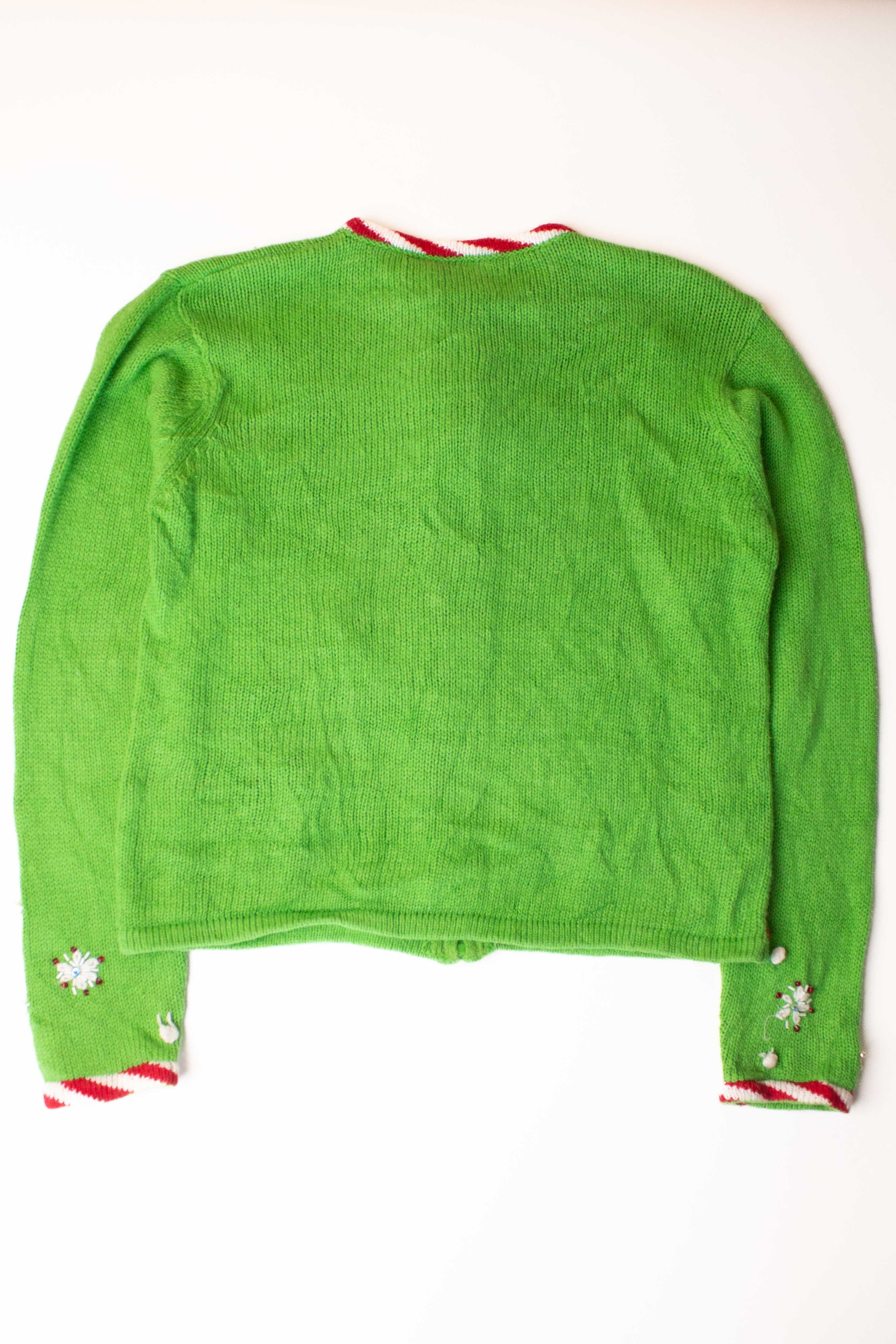 Kids Green Ugly Christmas Cardigan 63915