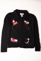 Kids Black Ugly Christmas Cardigan 63918