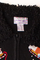 Kids Black Ugly Christmas Cardigan 63918