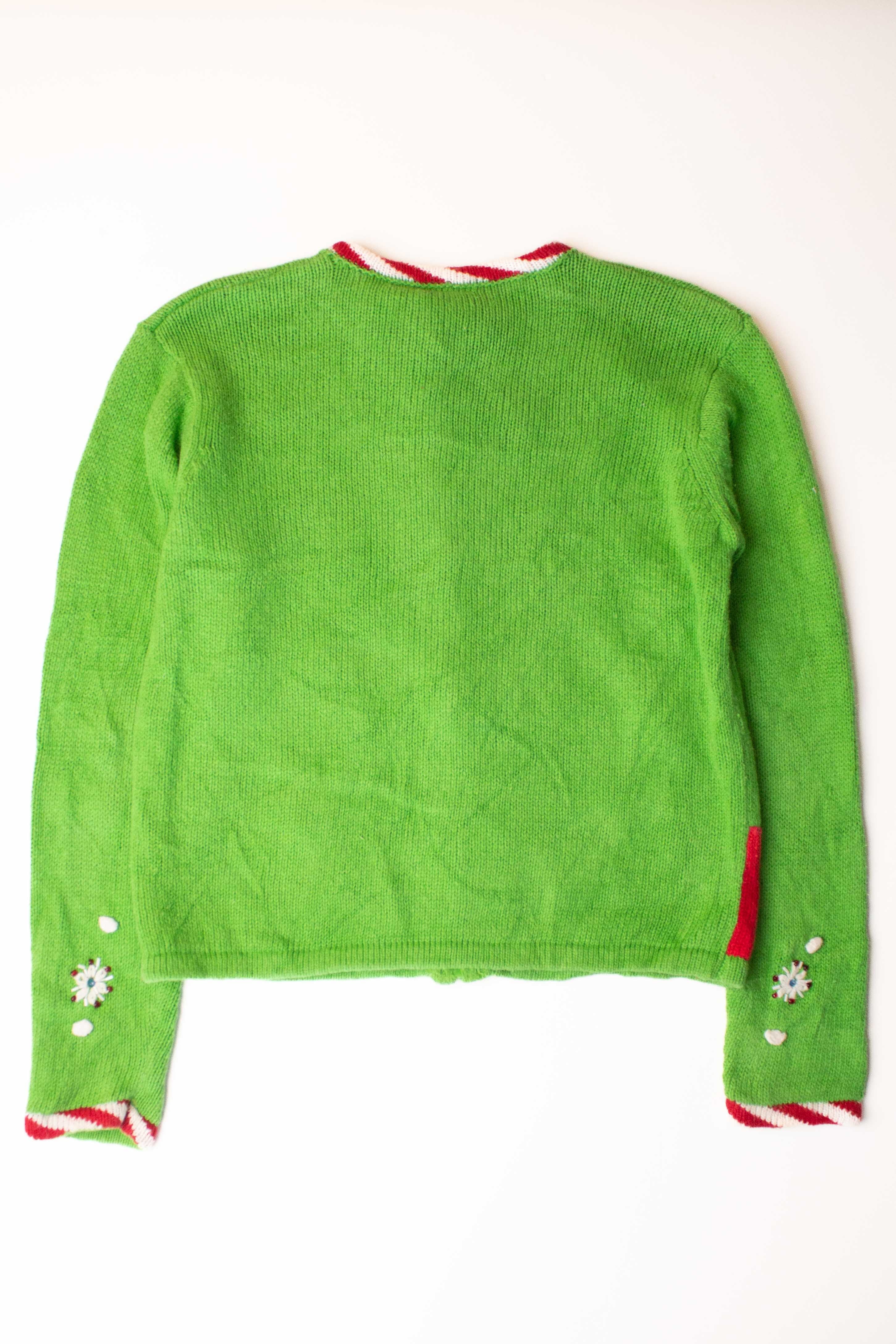 Kids Green Ugly Christmas Cardigan 63920
