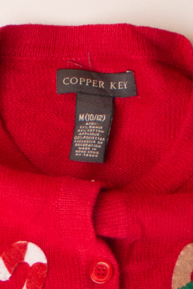 Kids Red Ugly Christmas Cardigan 63924