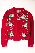 Kids Red Ugly Christmas Cardigan 63926