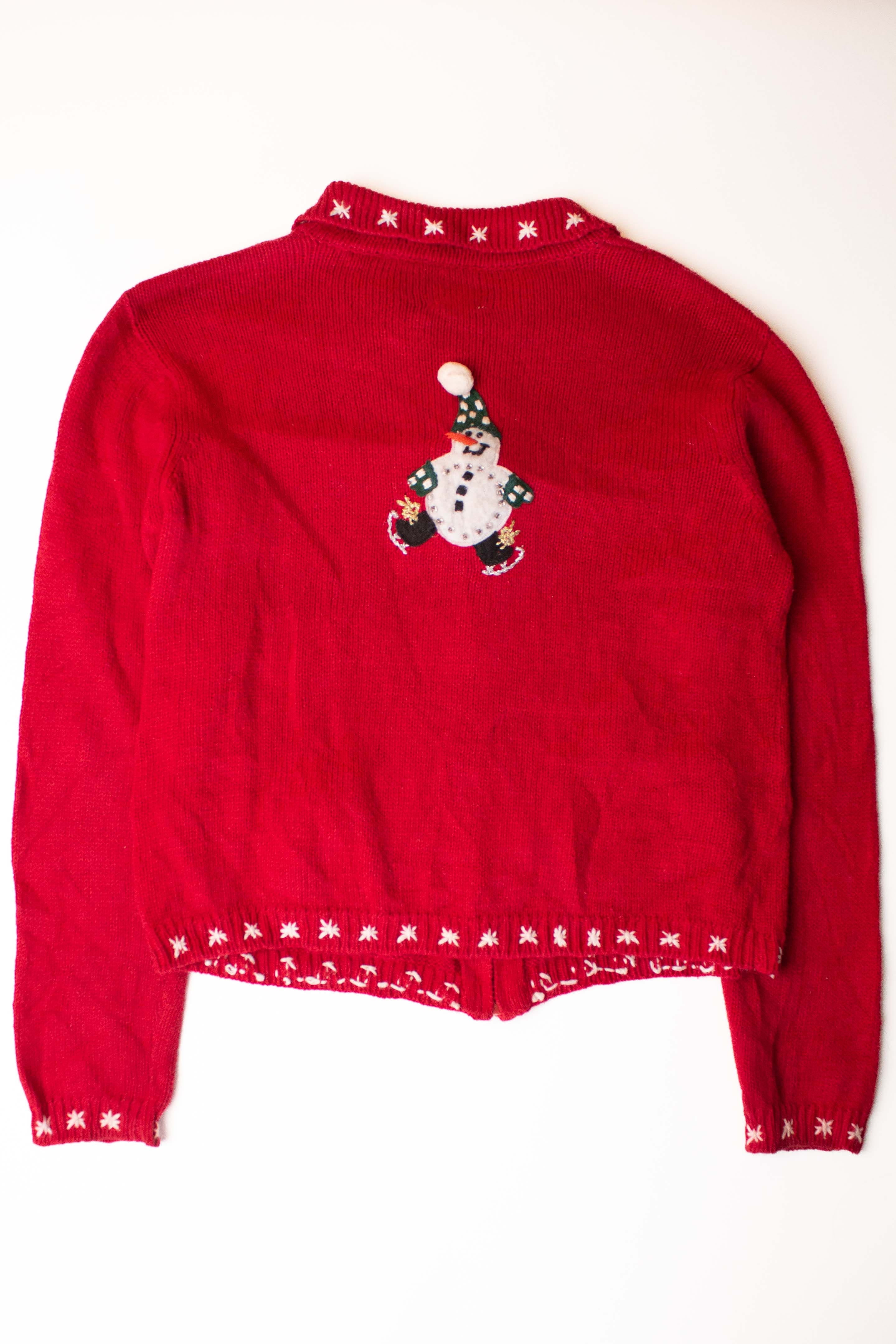 Kids Red Ugly Christmas Cardigan 63926