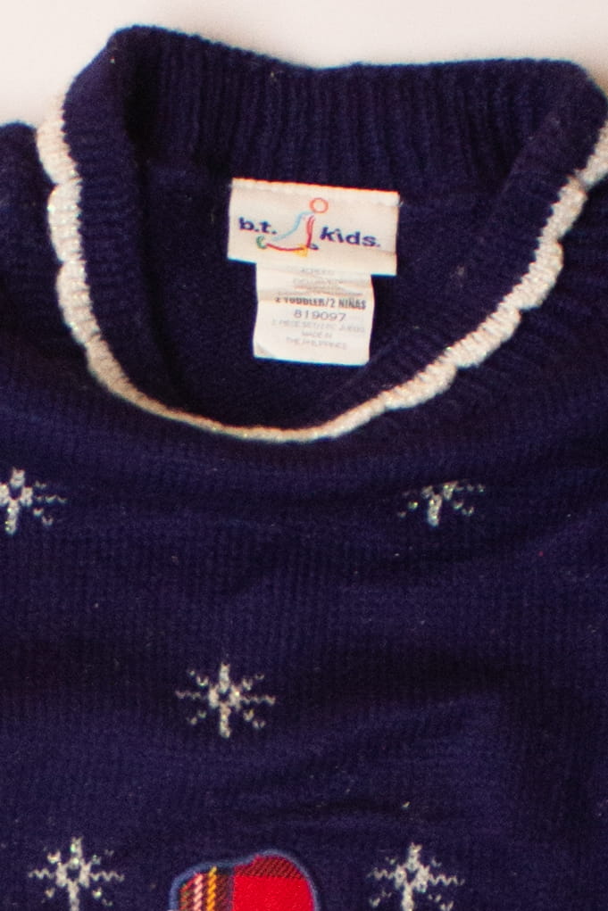 Kids Blue Ugly Christmas Pullover 63929
