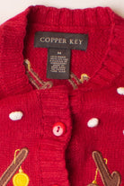 Kids Red Ugly Christmas Cardigan 63932