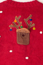 Kids Red Ugly Christmas Cardigan 63932
