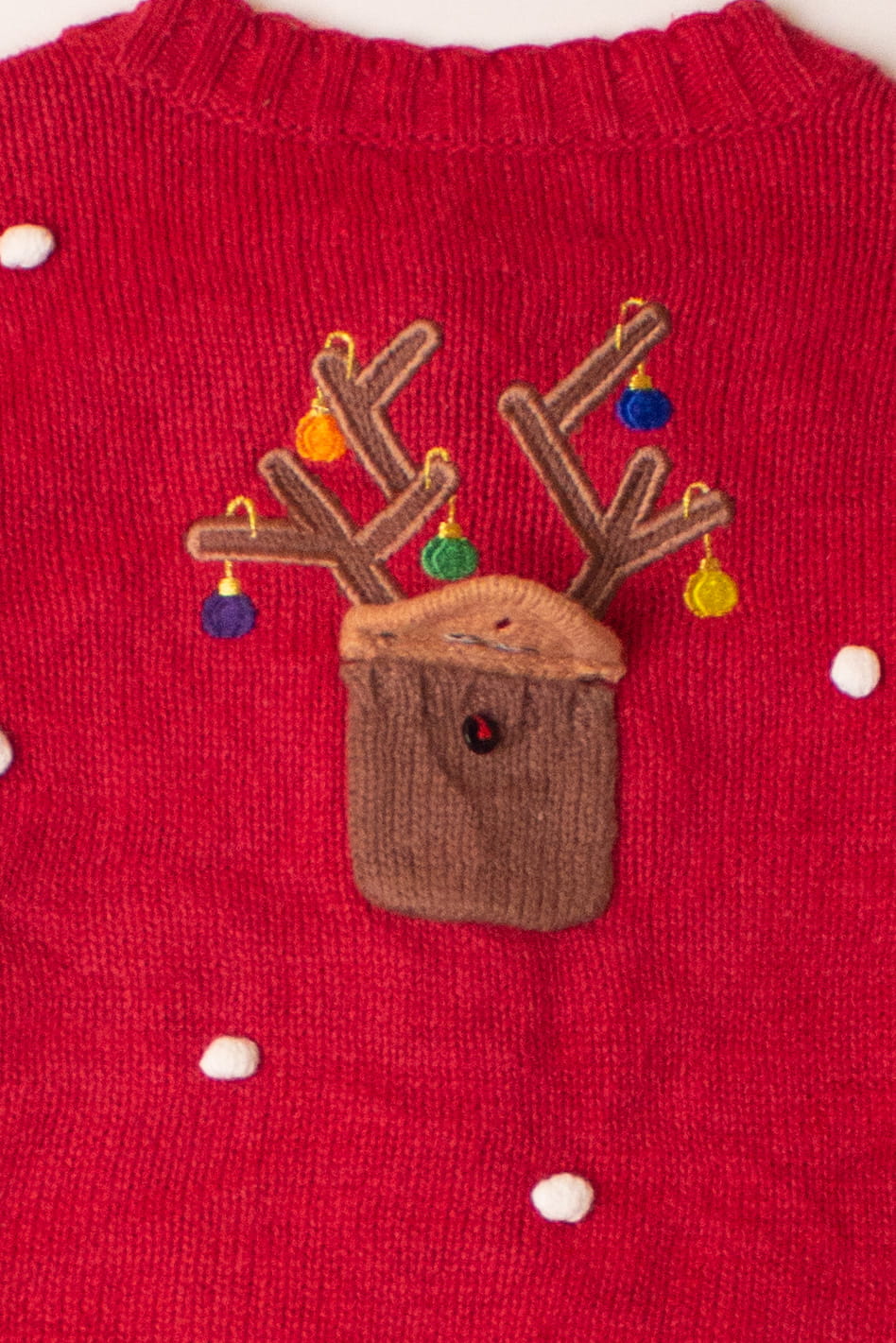 Kids Red Ugly Christmas Cardigan 63932