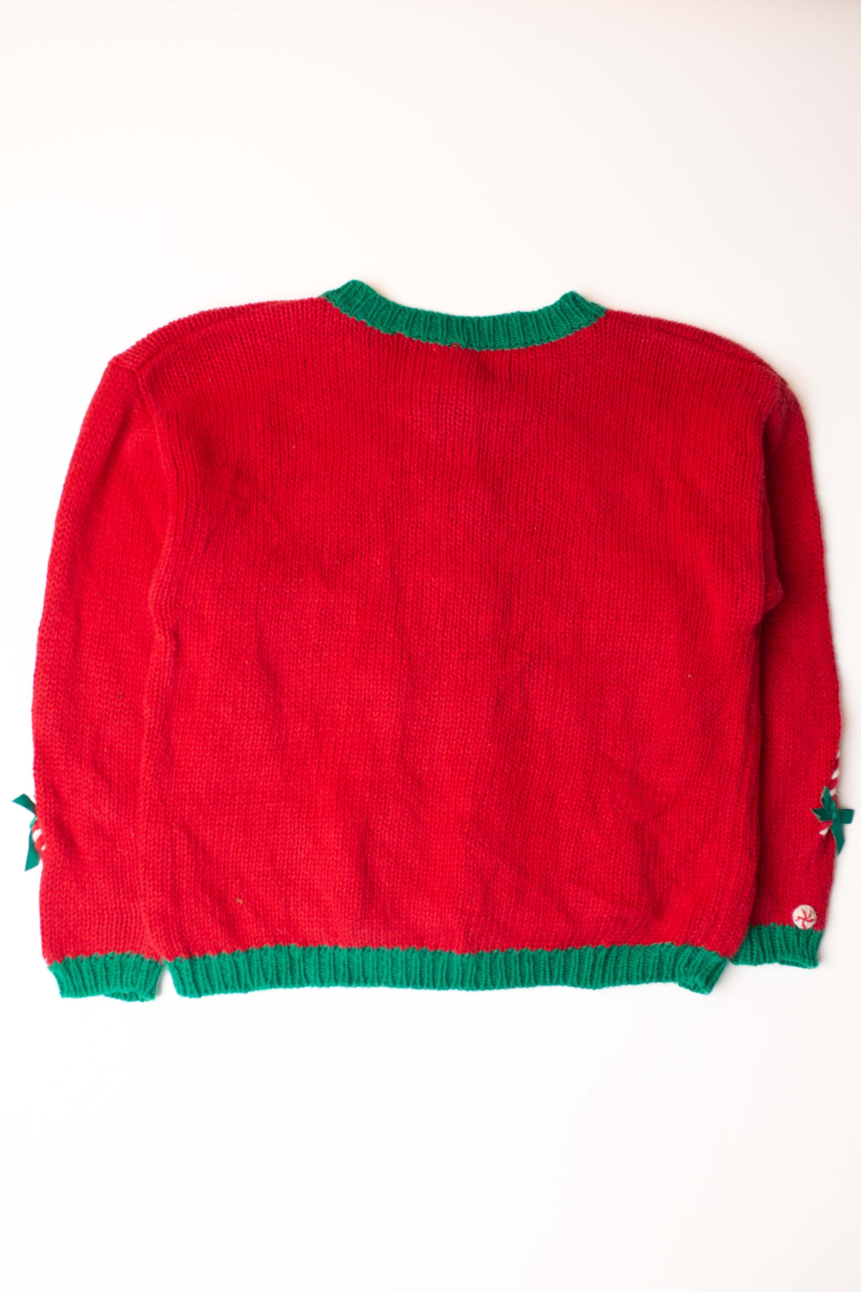Kids Red Ugly Christmas Cardigan 63934