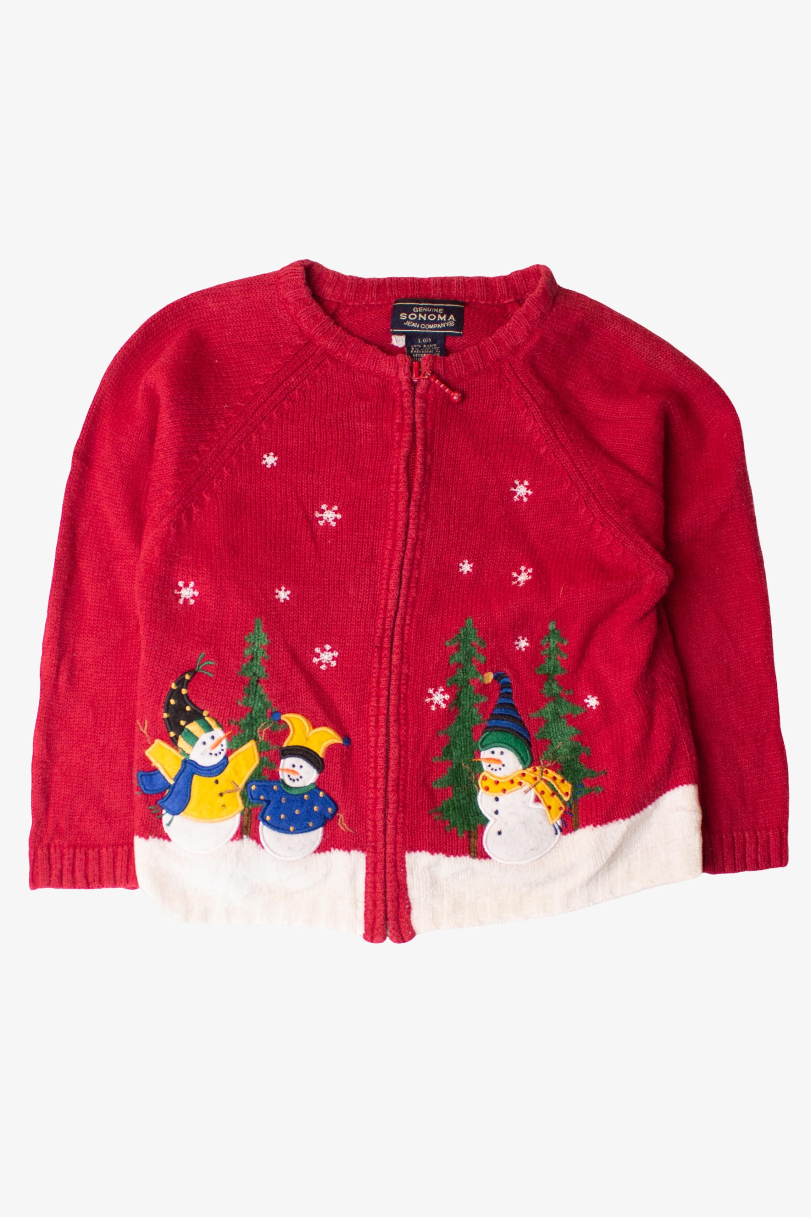 Kids Red Ugly Christmas Cardigan 63935