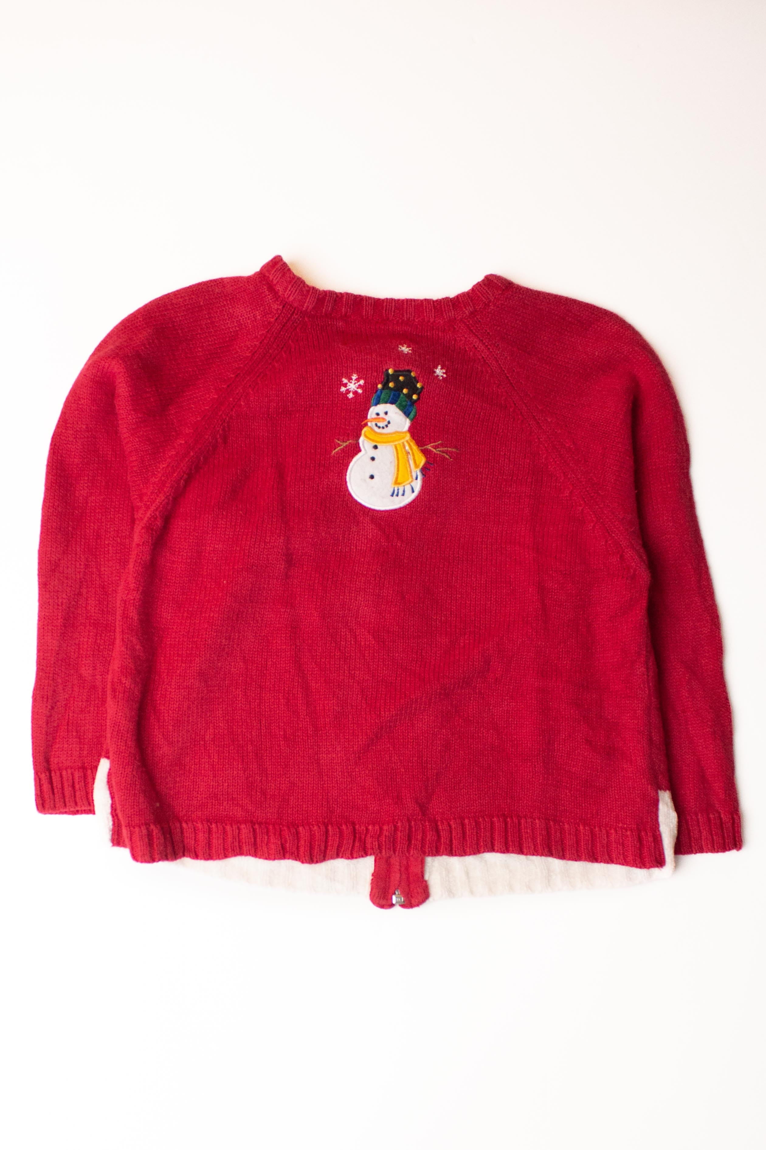Kids Red Ugly Christmas Cardigan 63935