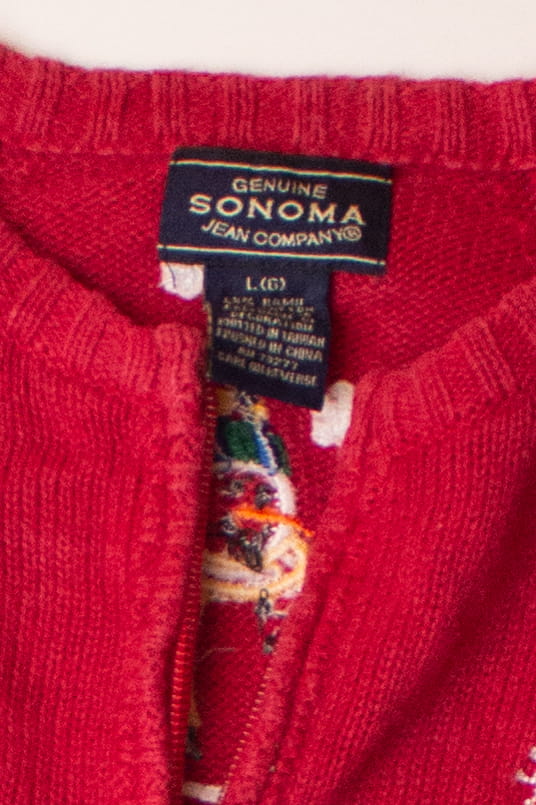 Kids Red Ugly Christmas Cardigan 63935