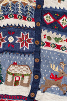 Vintage Christmas House Scene Ugly Christmas Sweater