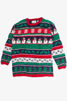 Vintage Striped Pattern Croft & Barrow Ugly Christmas Sweater