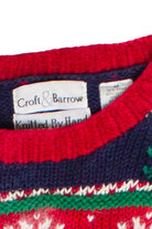 Vintage Striped Pattern Croft & Barrow Ugly Christmas Sweater