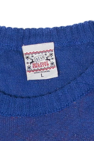 Sloth On Candy Cane Ugly Christmas Pullover