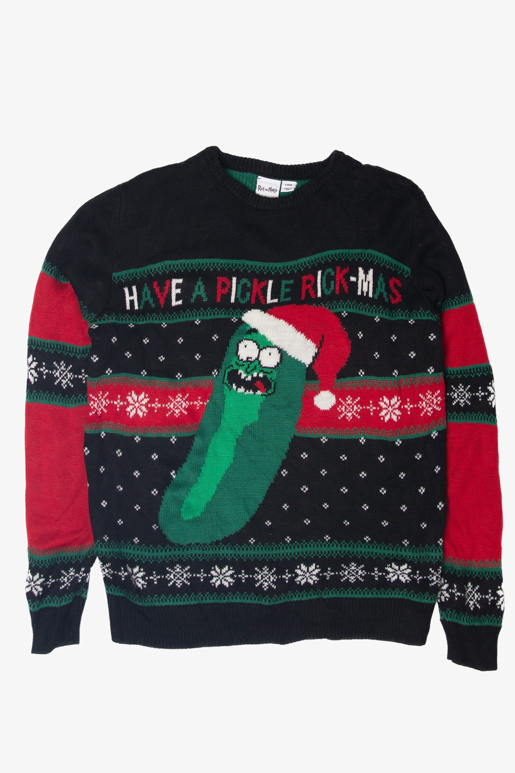 Rick & Morty "Have A Pickle Rick-Mas" Ugly Christmas Sweater