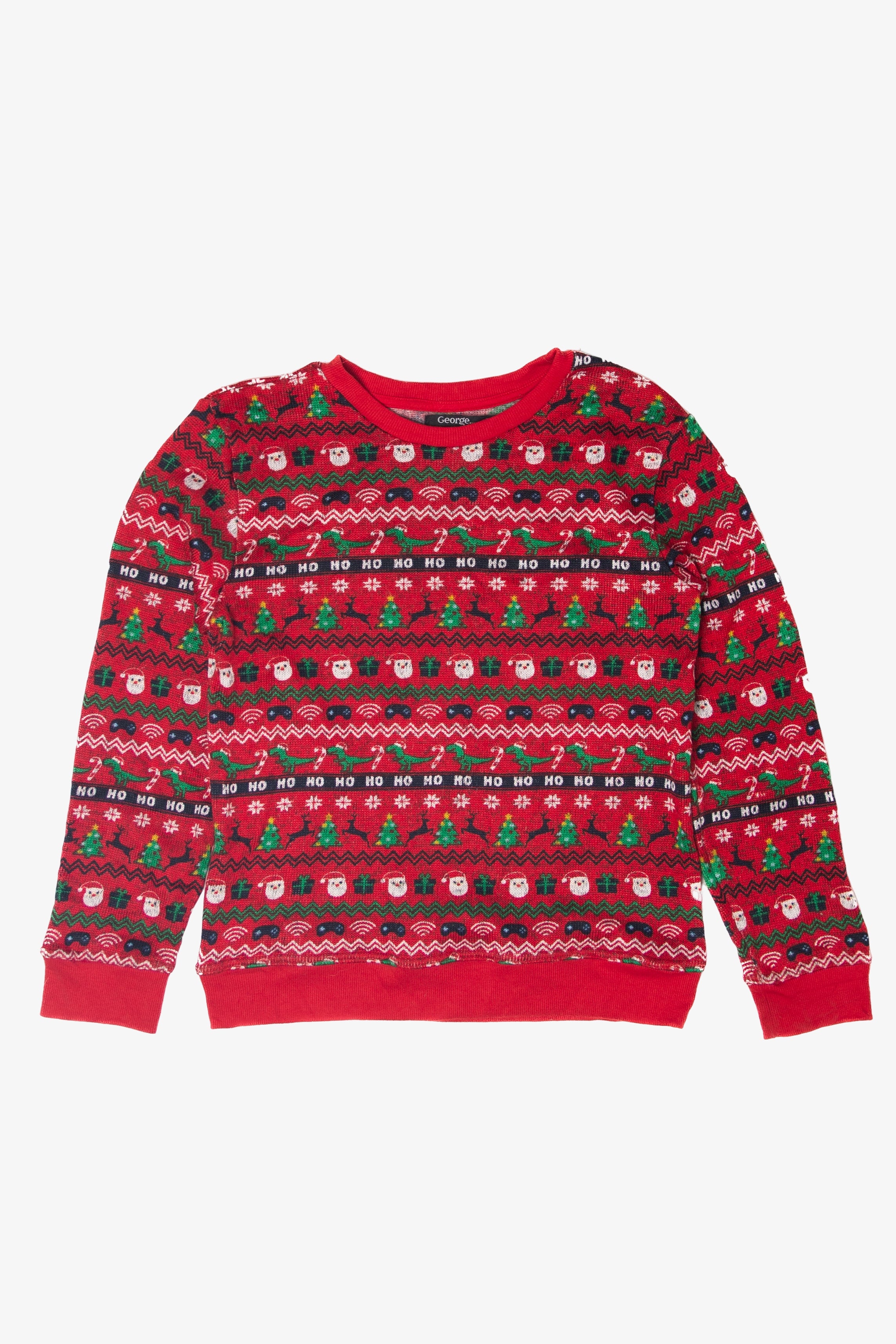 George Christmas Dinosaur Ugly Christmas Sweater