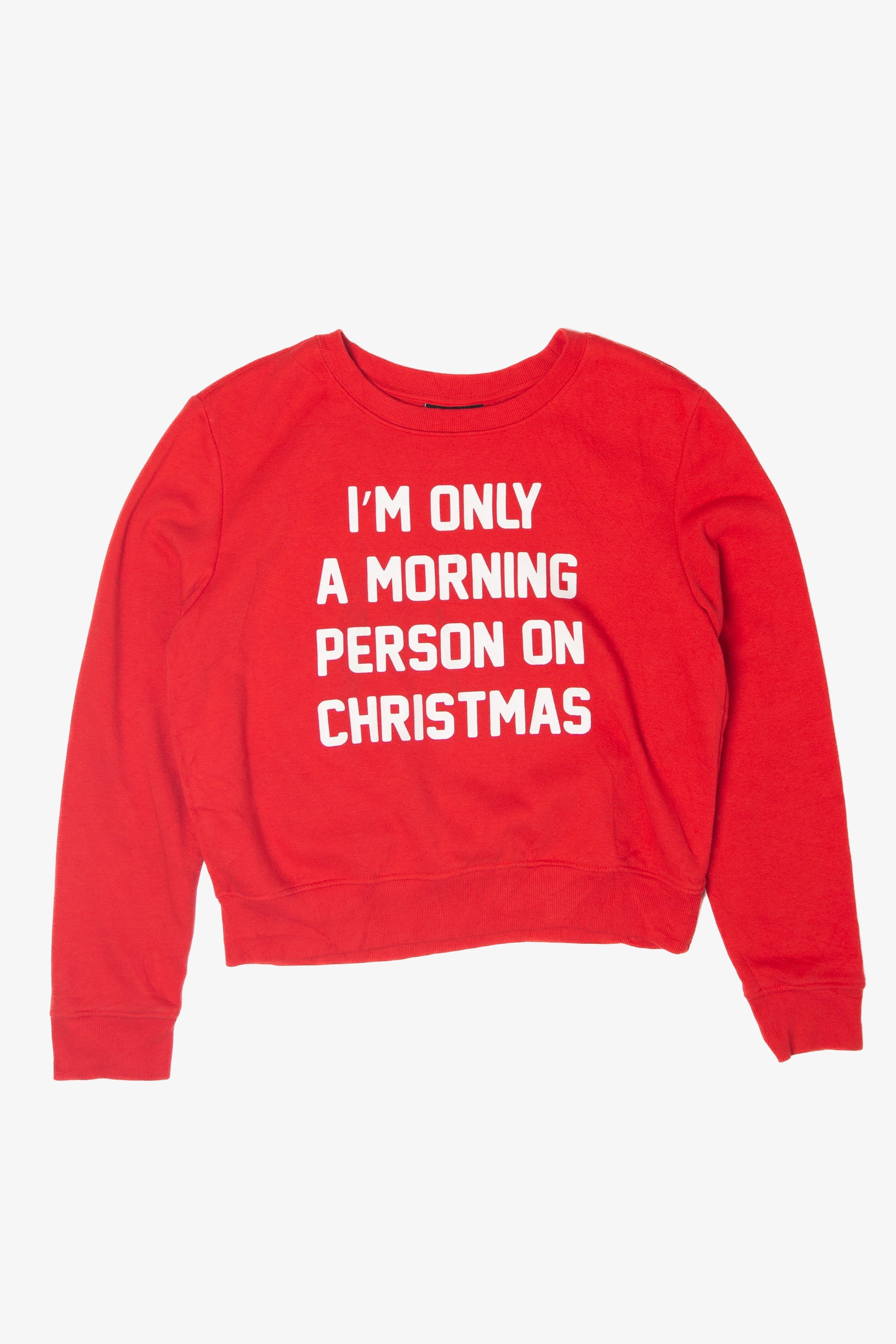 "I'm Only A Morning Person On Christmas" Ugly Christmas Sweater