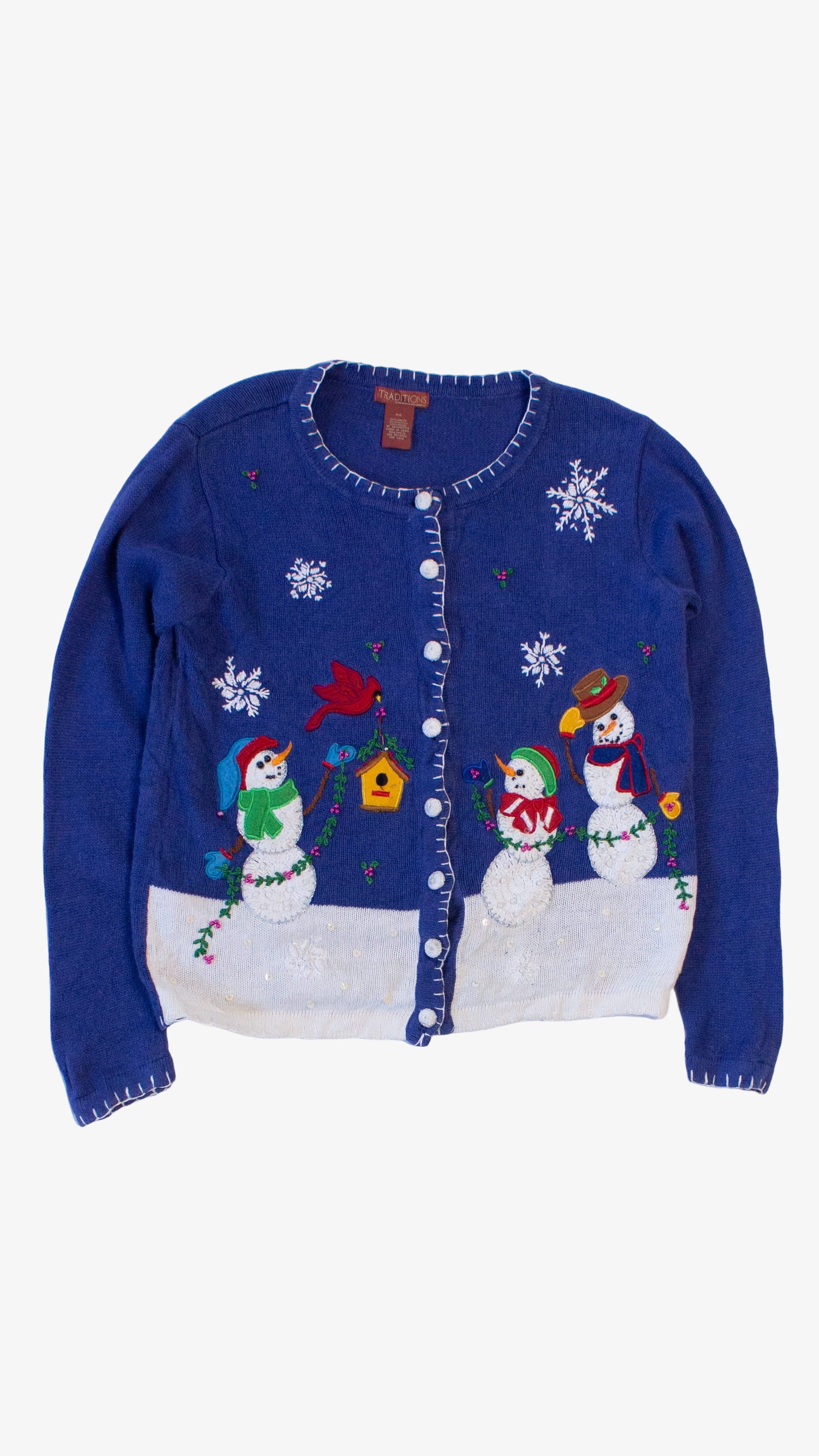 Blue Ugly Christmas Cardigan 63977