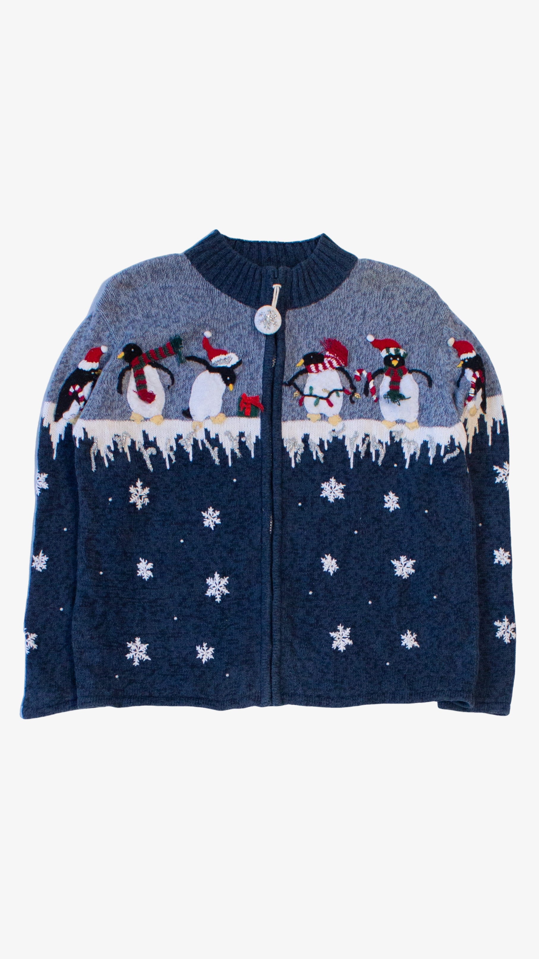 Blue Ugly Christmas Cardigan 63978