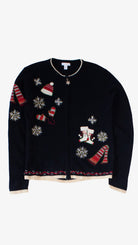 Black Ugly Christmas Cardigan 63981
