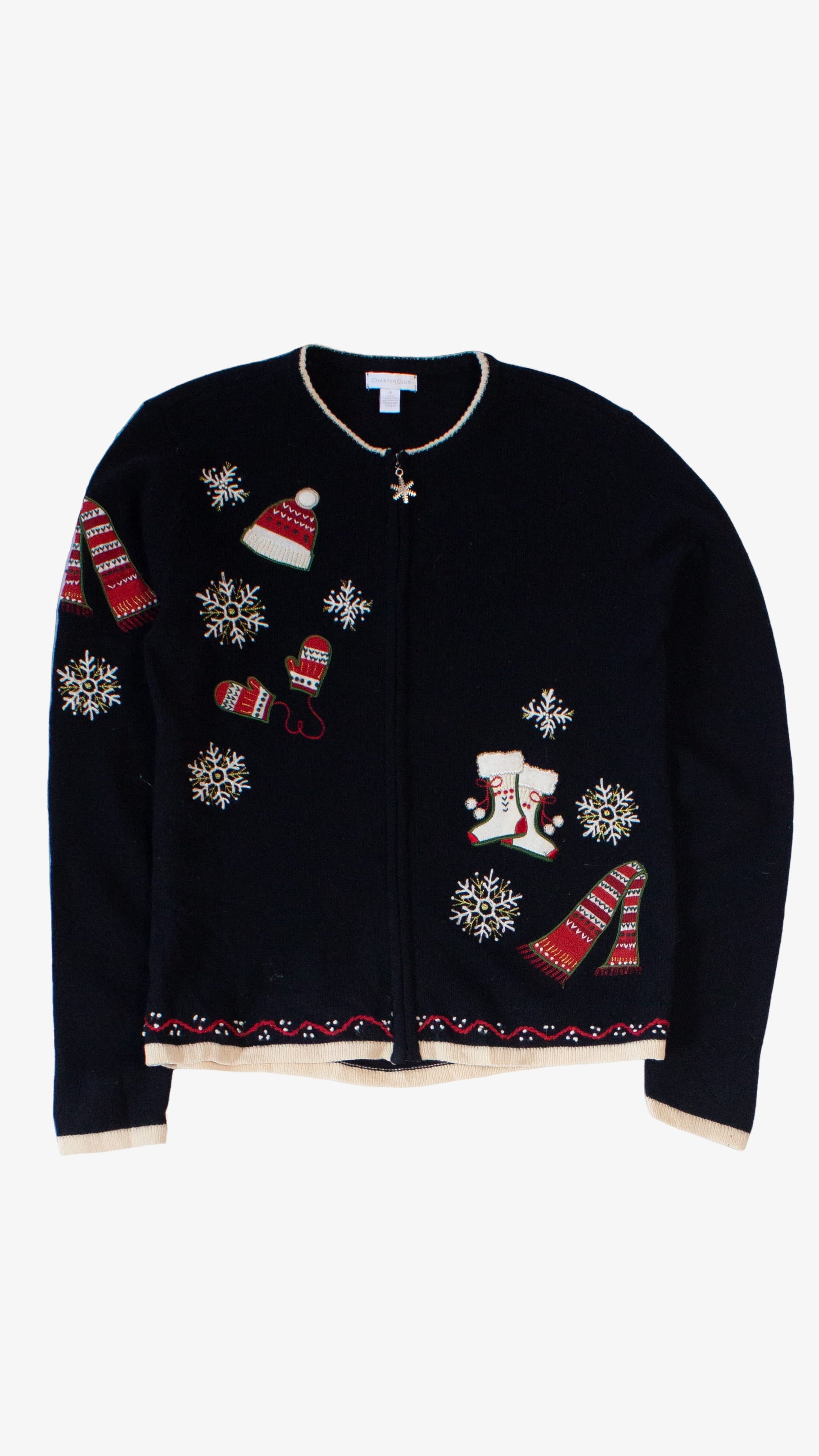 Black Ugly Christmas Cardigan 63981