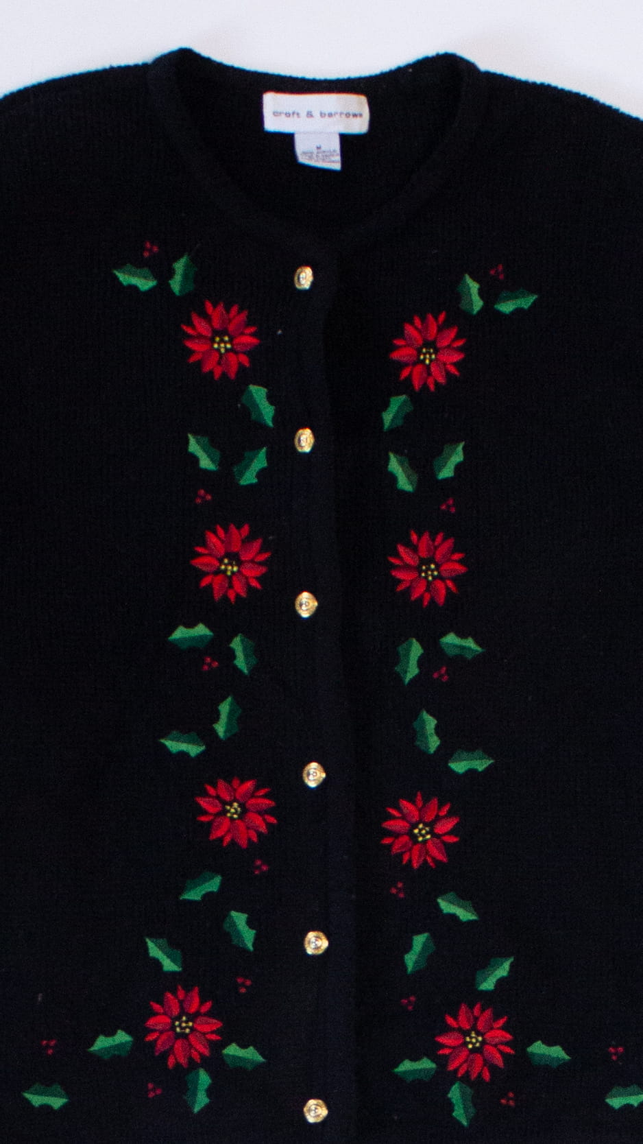 Black Ugly Christmas Cardigan 63986