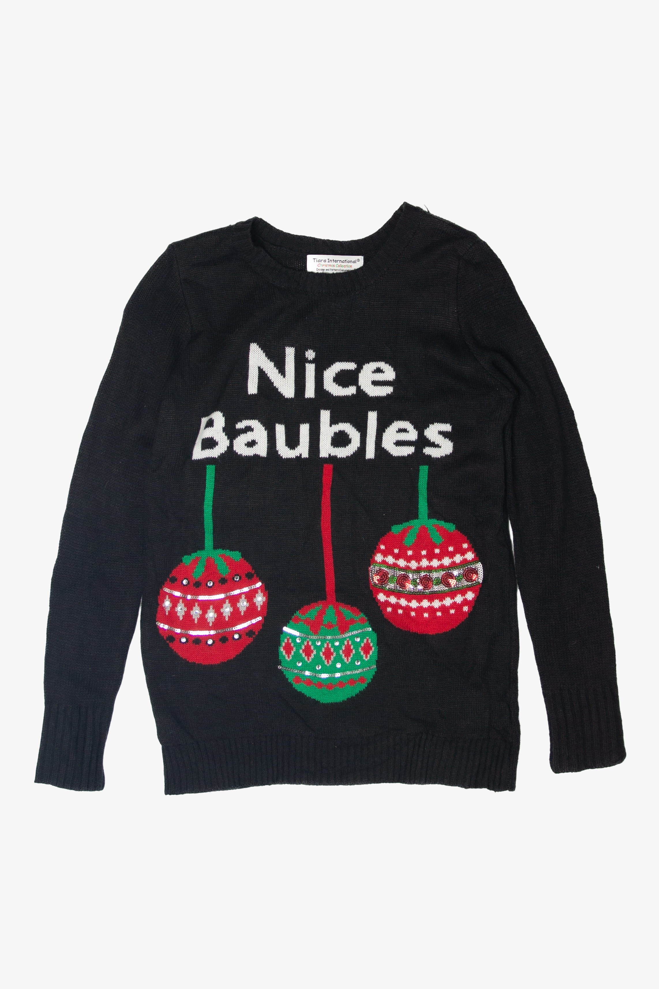 "Nice Baubles" Ugly Christmas Sweater 