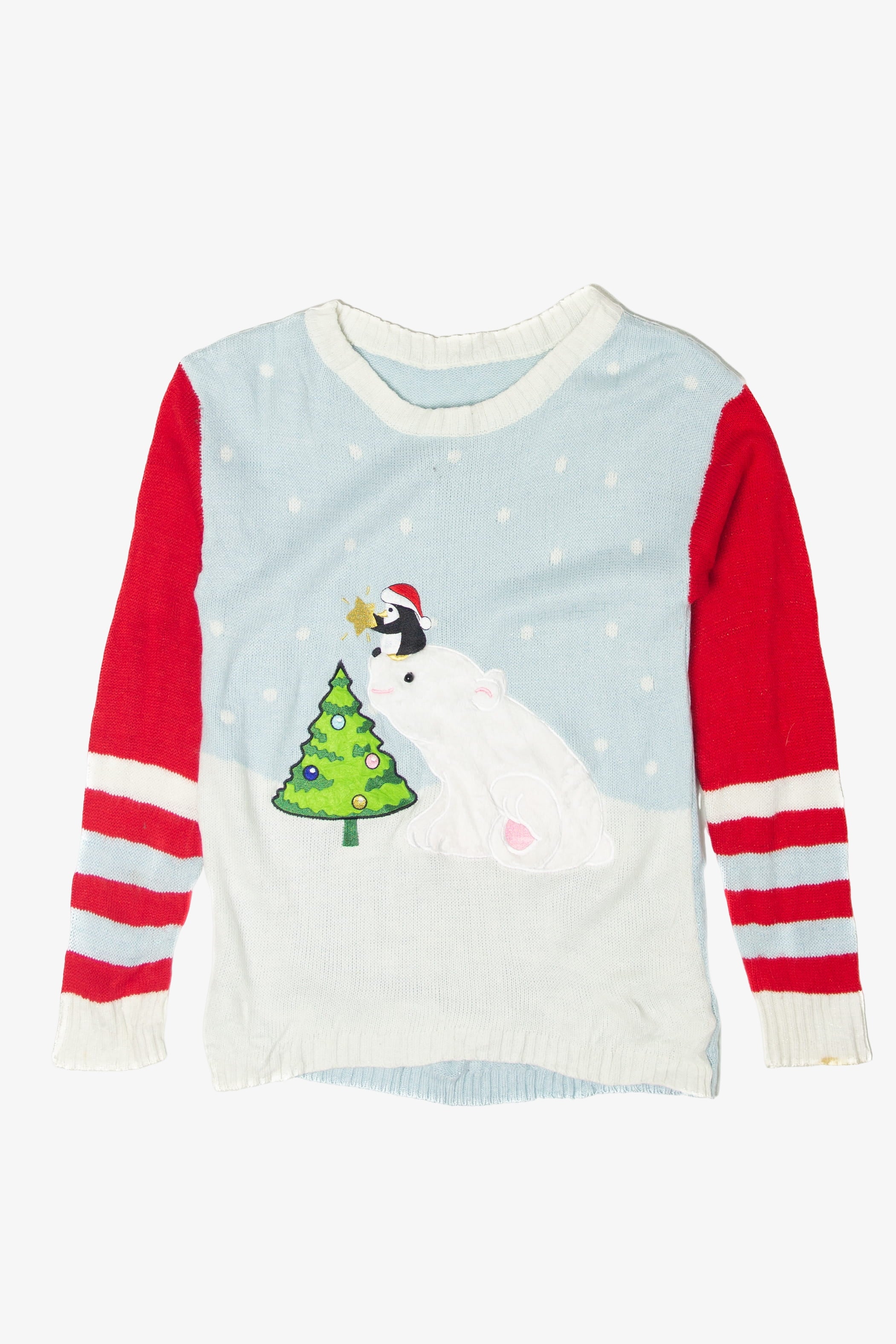 Penguin And Polar Bear Ugly Christmas Sweater