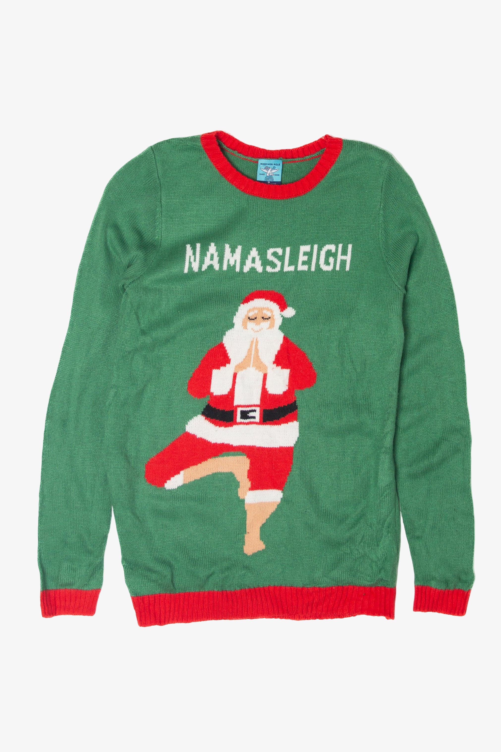 Santa "Namasleigh" Ugly Christmas Sweater 