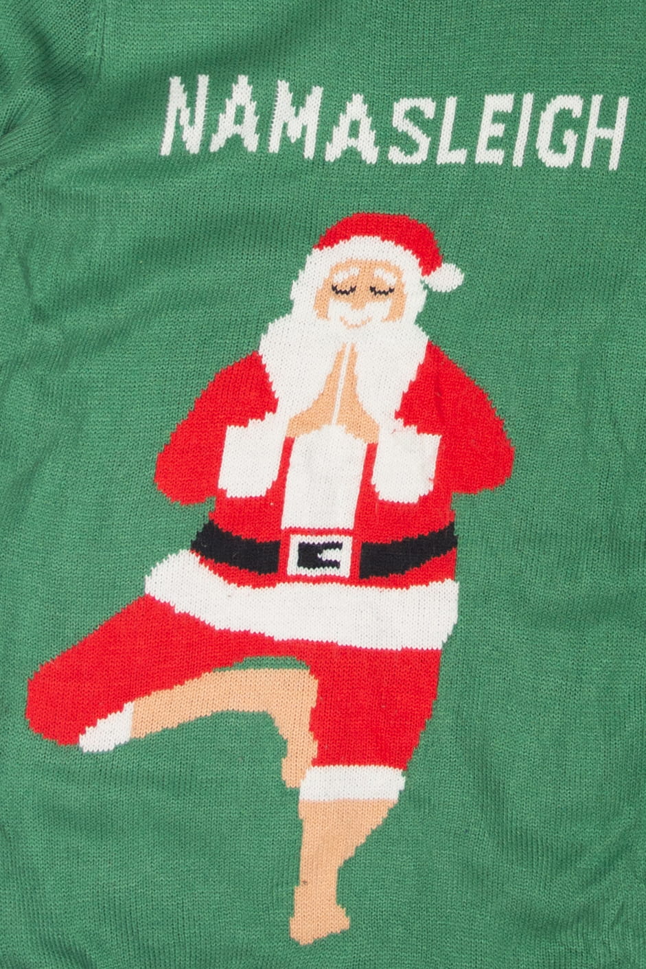 Santa "Namasleigh" Ugly Christmas Sweater 