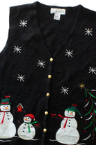 Black Ugly Christmas Vest 64015